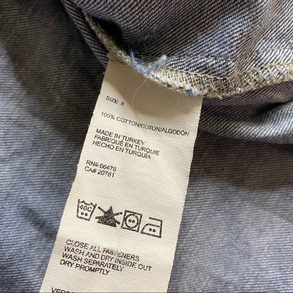 - Vintage 00’s Tommy Hilfiger denim jean button collar dress 8 - Picture 13 of 13